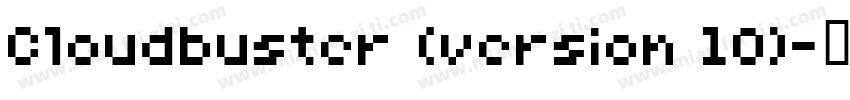 Cloudbuster (version 10)字体转换